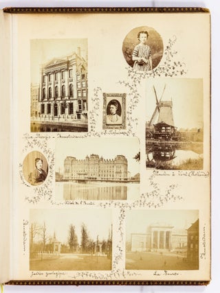 [Photo Album]: Woman's Illuminated Photo Album with Original Watercolor Paintings