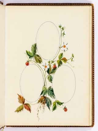[Photo Album]: Woman's Illuminated Photo Album with Original Watercolor Paintings