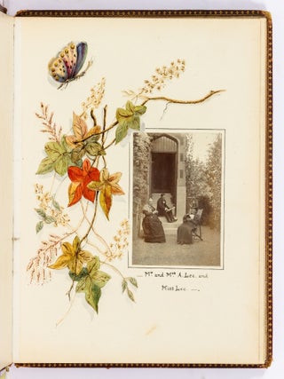 [Photo Album]: Woman's Illuminated Photo Album with Original Watercolor Paintings