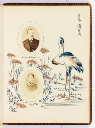 [Photo Album]: Woman's Illuminated Photo Album with Original Watercolor Paintings
