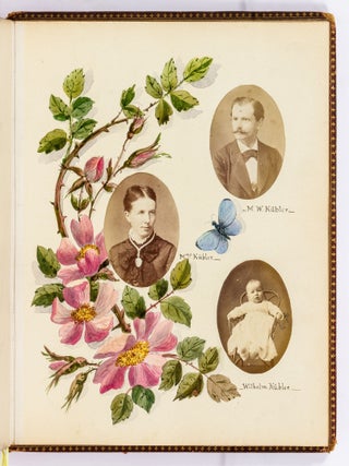 [Photo Album]: Woman's Illuminated Photo Album with Original Watercolor Paintings