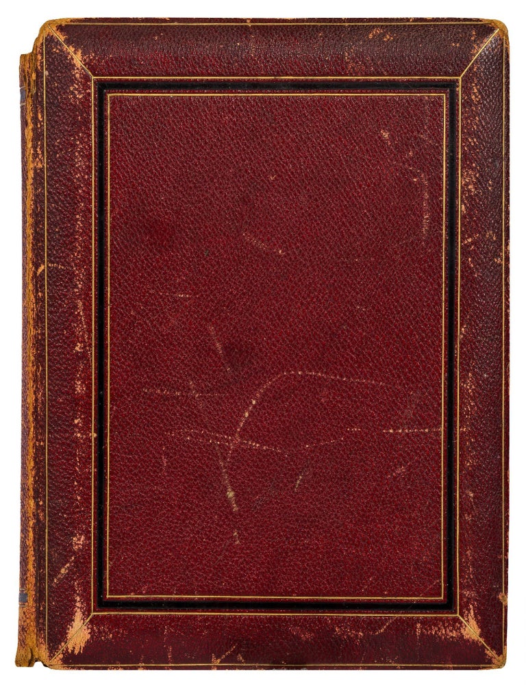 Photo Album]: Woman's Illuminated Photo Album with Original Watercolor Paintings. M. H.
