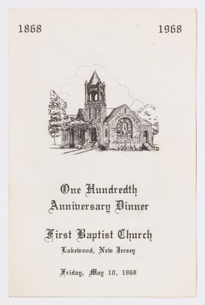 [Archive]: First Baptist Church Material spanning nearly a Century