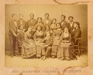 [Photograph]: The Hampton Colored Students. Singing Band in Behalf of the Normal and Agricultural Institute of Hampton, Va.