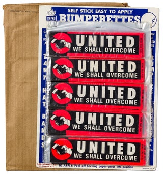Item #425973 [Point of Sale Bumper Sticker Display]: United We Shall Overcome