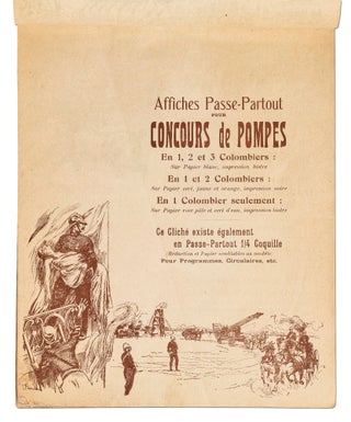 [Art Nouveau Printer’s Sample Catalogue of Poster Designs]: Catalogue d’Affiches Illustrées et Cadres Fleuris et de Couleur