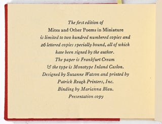 Mites & Other Poems in Miniature