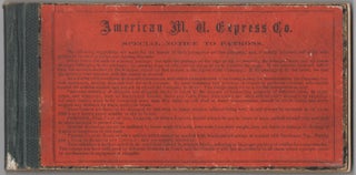 Item #426582 American M. U. Express Co. Receipt Book for 1872-3
