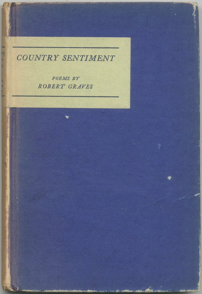 Item #427020 Country Sentiment. Robert GRAVES.