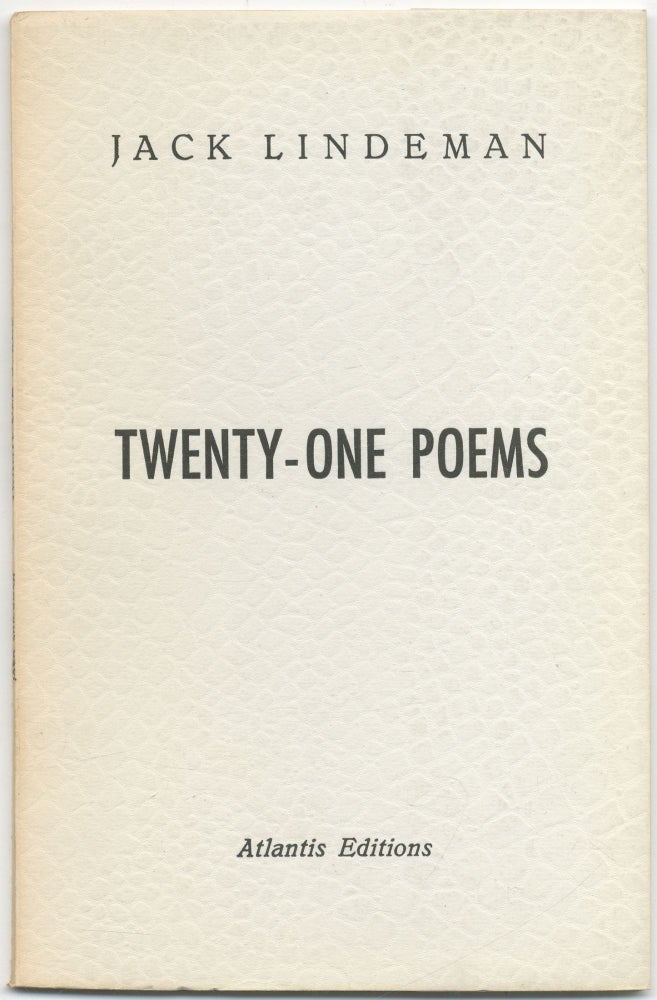 Item #427070 Twenty-One Poems. Jack LINDEMAN.