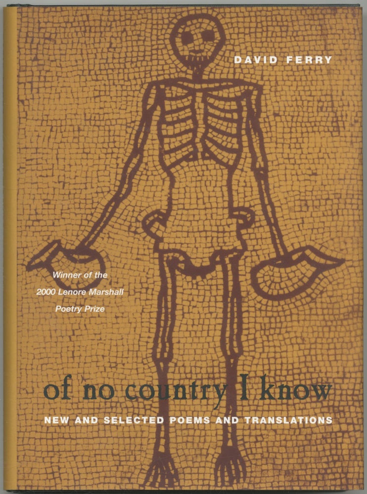 Item #427117 Of No Country I Know: New and Selected Poems and Translations. David FERRY.
