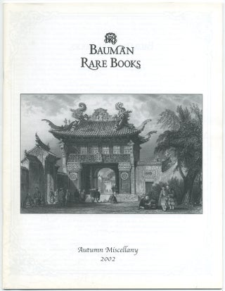 Item #427365 Bauman Rare Books: Autumn Miscellany, 2002