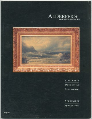 Item #427382 Alderfer's Fine Art & Antiques: Alderfer's September Fine Art & Decorative...