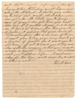 Archive of 23 Letters to a Young Confederate Soldier serving in the North Carolina Junior Reserves near the end of the Civil War, 1864-65