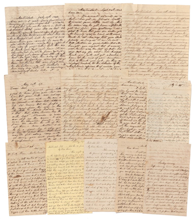 Item #429580 Archive of 23 Letters to a Young Confederate Soldier serving in the North Carolina Junior Reserves near the end of the Civil War, 1864-65. Thomas M. CARR.