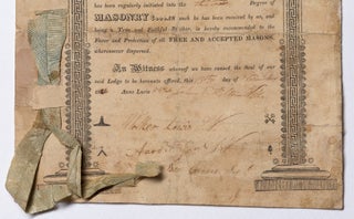 Masonic Initiation Document for Boston's African Lodge No. 459