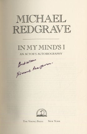 In My Mind's I: An Actor's Autobiography
