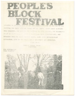 Item #429934 [Broadside or Flyer]: People's Block Festival