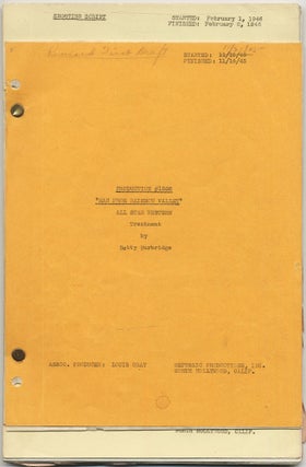 Item #429935 [Treatment and screenplay]: Man from Rainbow Valley. Betty BURBRIDGE