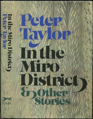 Item #429974 In the Miro District & Other Stories. Peter TAYLOR
