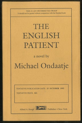Item #430400 The English Patient. Michael ONDAATJE