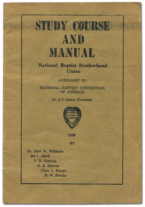 Item #432287 Study Course and Manual National Baptist Brotherhood Union Auxiliary to National...