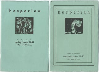 Item #432342 [Literary Journal]: Hesperian. Summer issue 1930 and Spring issue 1931