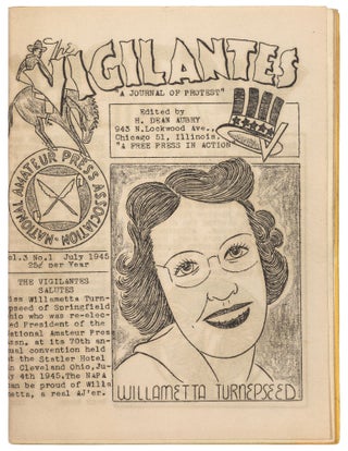 Item #432343 [Amateur Press]: Vigilantes: A Journal of Protest. Vol. 3 No. 1, Victory Issue. H....