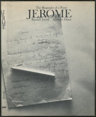 Item #432542 The Biography of a Poem Jerome. Randall JARRELL