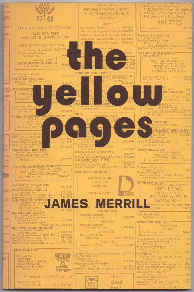 Item #432683 The Yellow Pages: 59 Poems. James MERRILL.