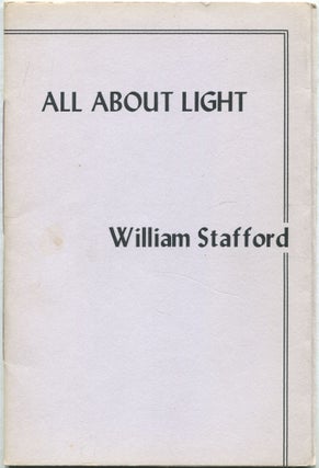 All About Light. William STAFFORD.