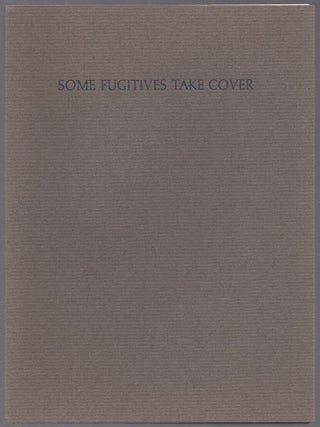 Some Fugitives Take Cover. John HOLLANDER.