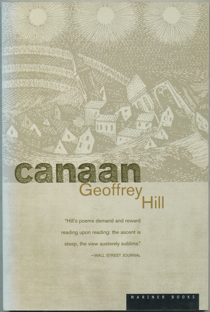 Item #433235 Canaan. Geoffrey HILL.