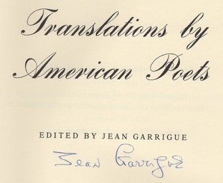 Translations by American Poets