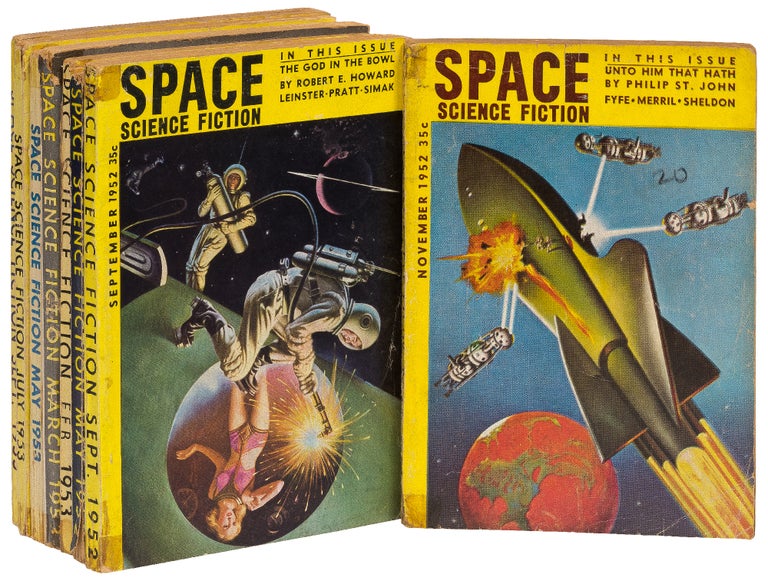 Item #433617 Space Science Fiction - 1952 - 1959 [Complete in 8 issues]. Philip K. DICK, Ray Bradbury, Issac Asimov.