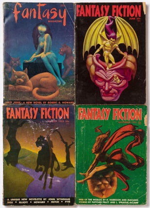 Item #433693 Fantasy Fiction Magazine 1-4 [Complete]. Philip K. DICK, Hannes Bok, Robert E. Howard