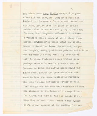 Small Archive Related to Her Early Writings including the Bound Manuscript of a Fable written when she was 13 and her Corrected Galleys of her first published book, "Looking Back: Growing Up Old in the Sixties"