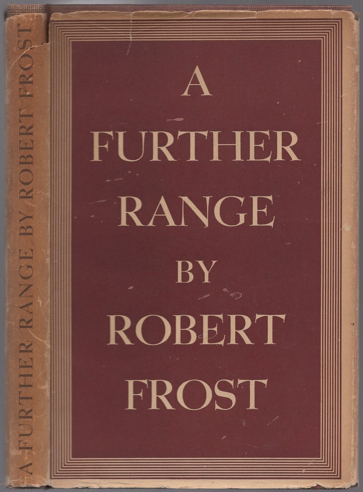 Item #434679 A Further Range. Robert FROST.