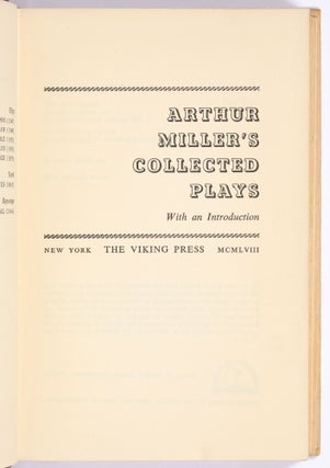 Arthur Miller's Collected Plays