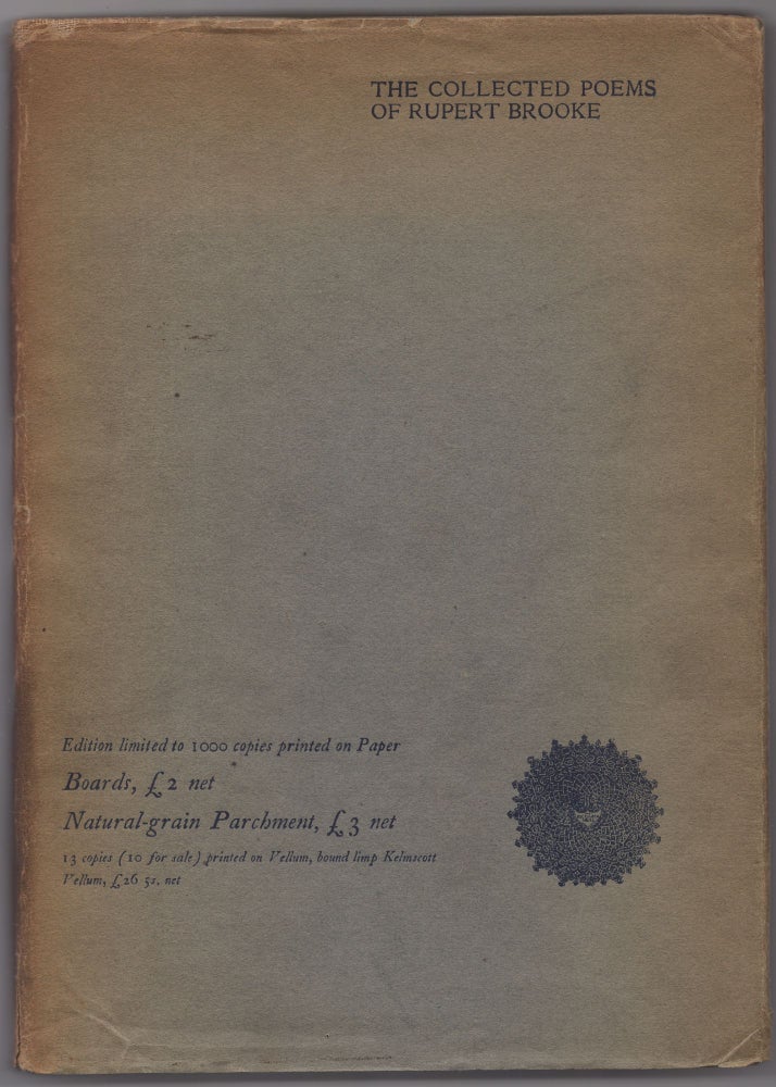 Item #435008 The Collected Poems of Rupert Brooke. Rupert BROOKE.