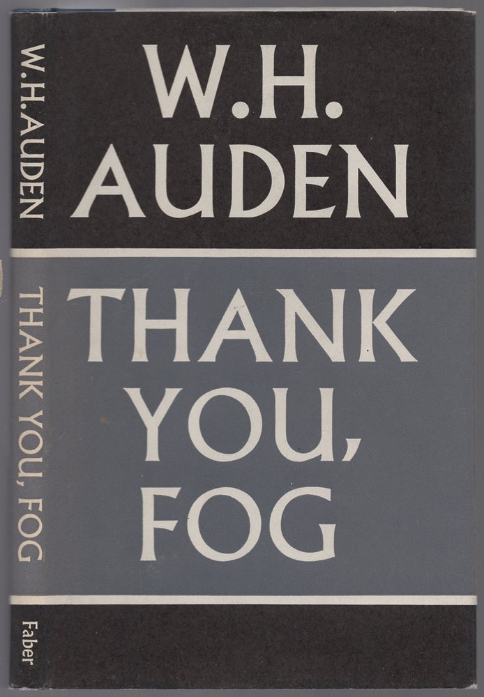 Item #435310 Thank You, Fog: Last Poems. W. H. AUDEN.