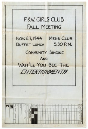 Item #435397 [Broadside]: Pratt & Whitney Girls Club Posters