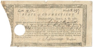 Item #435399 Partially Printed Receipt for Payment to Black Connecticut Revolutionary War Soldier...
