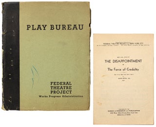 Item #435445 [Playscript]: The First Comic Opera in America: The Disappointment or the Force of...