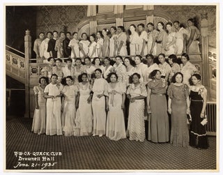 Item #435542 [Group Photograph]: YWCA Quack Club. Brownell Hall. June 21, 1935. Louis R. BOSTWICK