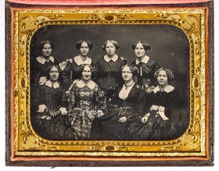 Item #435572 Half-Plate Portrait Daguerreotype of Eight Women