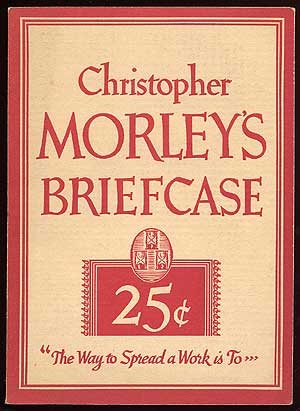 Item #43563 Christopher Morley's Briefcase. Christopher MORLEY.