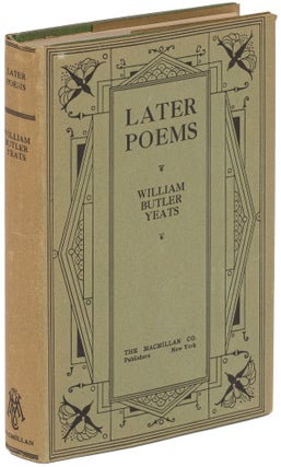 Item #435860 Later Poems. William Butler YEATS