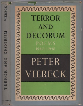 Item #435898 Terror and Decorum: Poems 1940-1948. Peter VIERECK