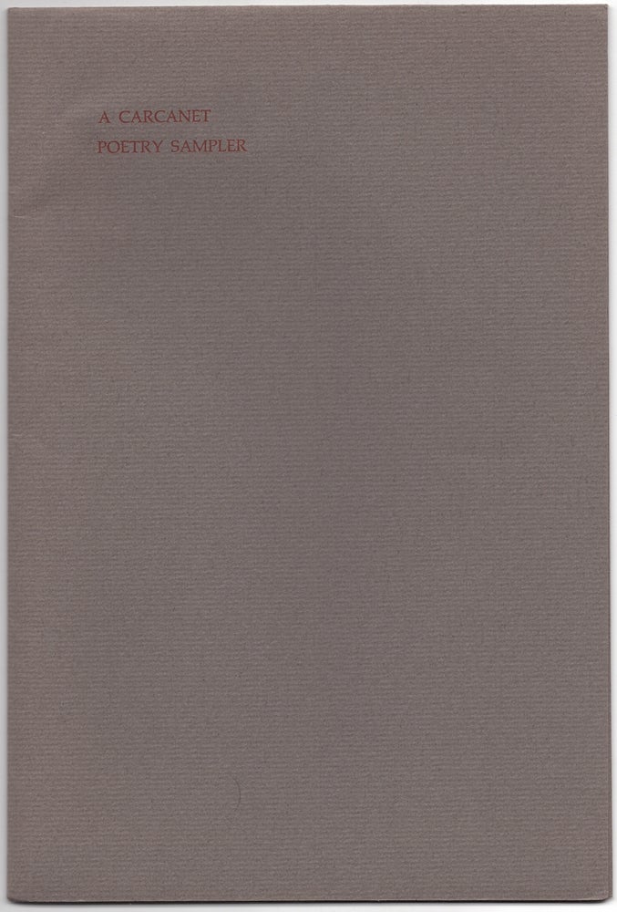 Item #436057 A Carcanet Poetry Sampler. John ASH, C. H. Sisson, Ian McMillan, Elizabeth Jennings, Molly Holden.